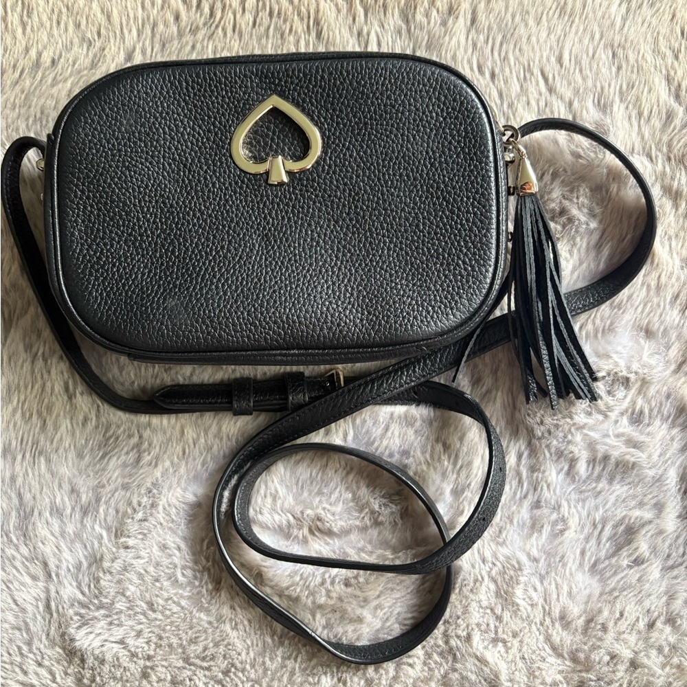 Kate Spade Textured Black Crossbody Bag